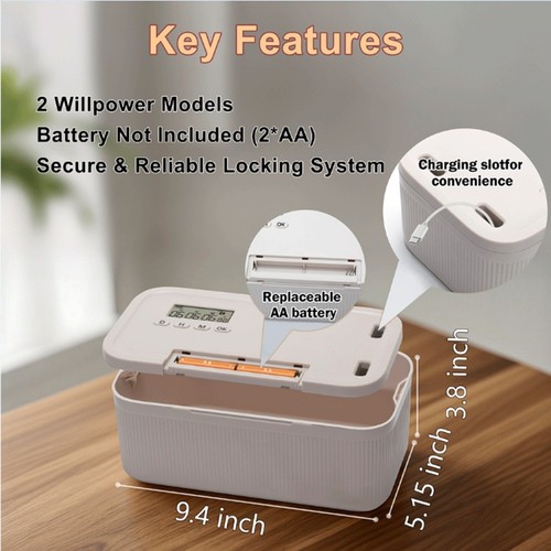 Timed lock box - lock, with