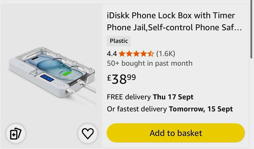 Idiskk large phone lock box - large,