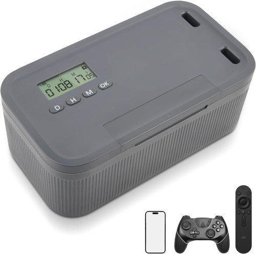Timed lock box phone - lock, box,
