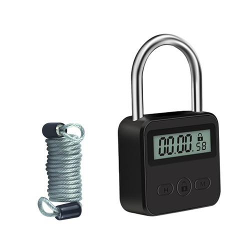 Digital timer padlock with - digital, 1m