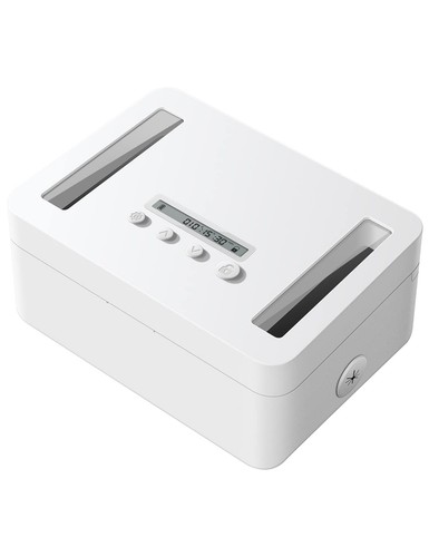 Metal lock storage box - lock, with