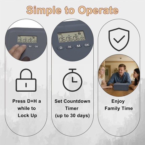 Digital timer lock - timer, for