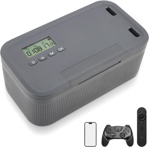 Timed lock box phone - lock, box,